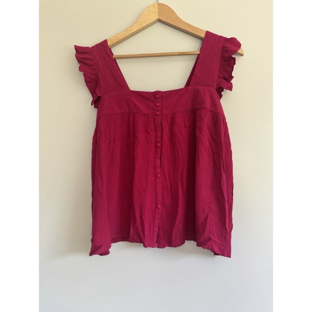 NATURAL LIFE Ruffle Tank Top